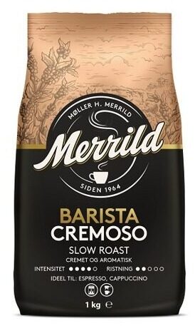 Kafijas pupiņas Merrild Barista Cremoso, 1kg